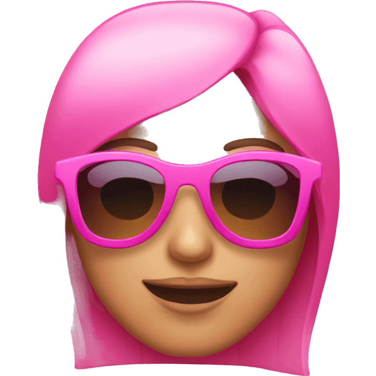 Pink sunglasses  emoji