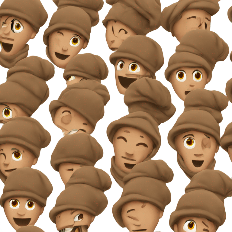 brown beanie hat emoji