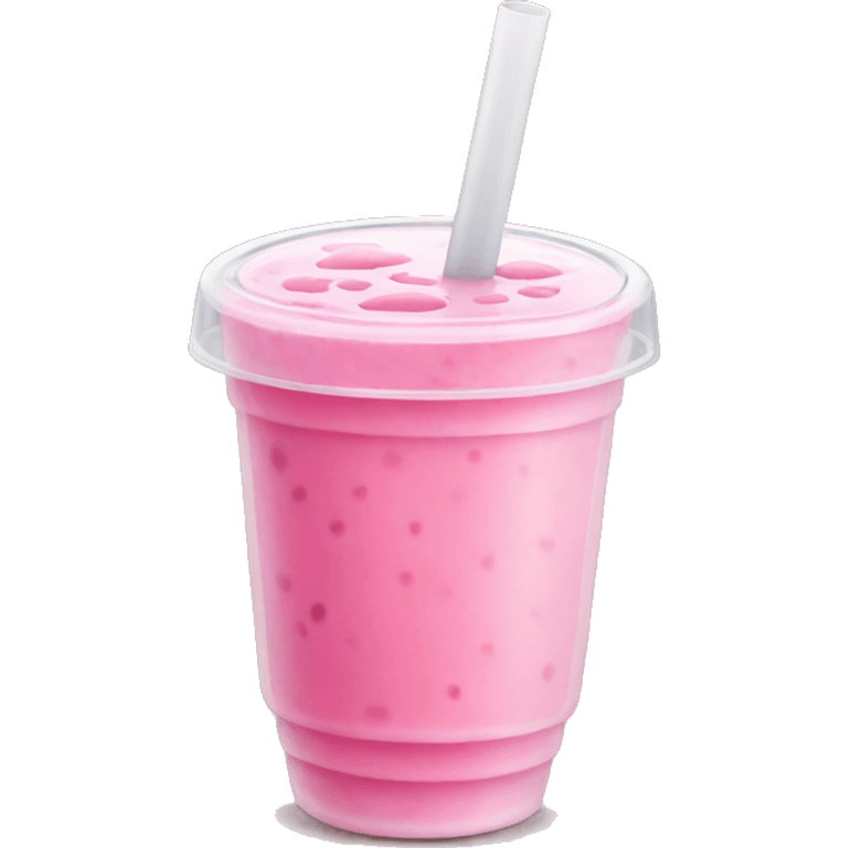 pink bubbletea emoji