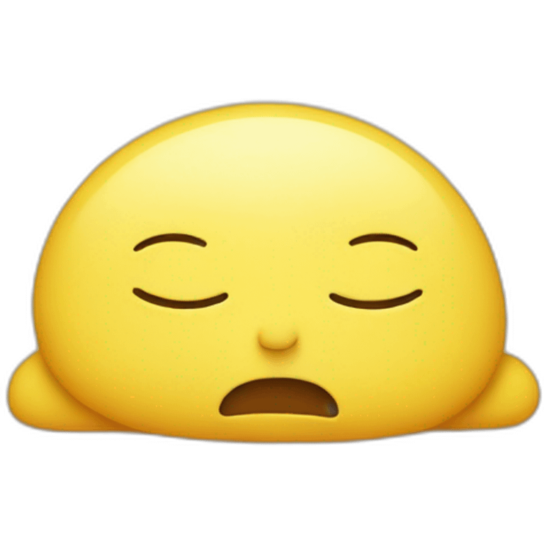 sleepy yellow face emoji