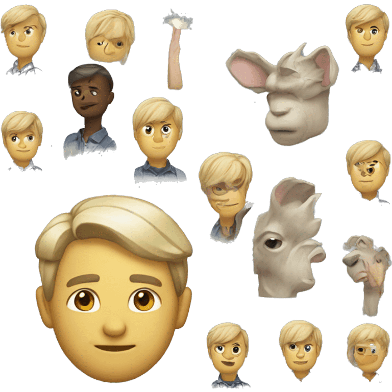 Новогодний динозавр  emoji