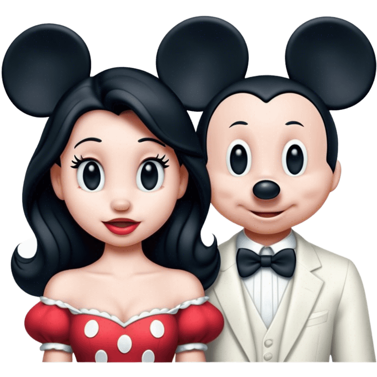 Mickey and Minnie mouse emoji