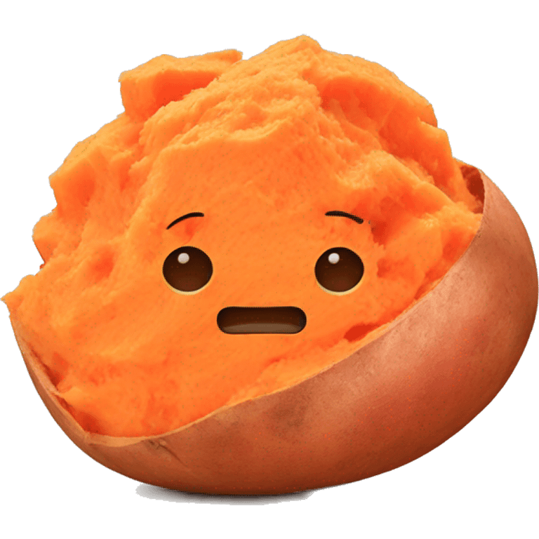 mashed sweet potatoes emoji