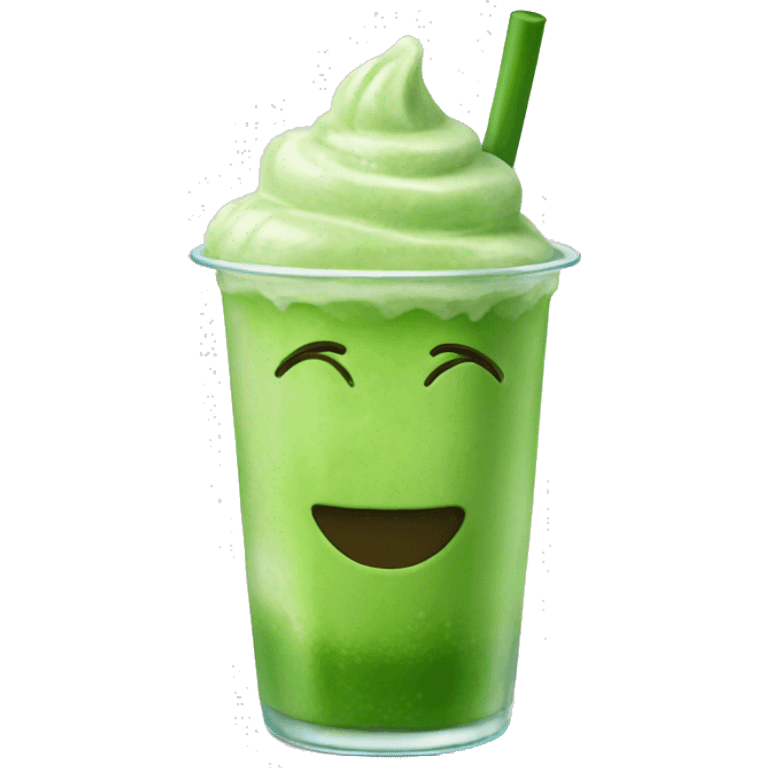 Matcha iced emoji