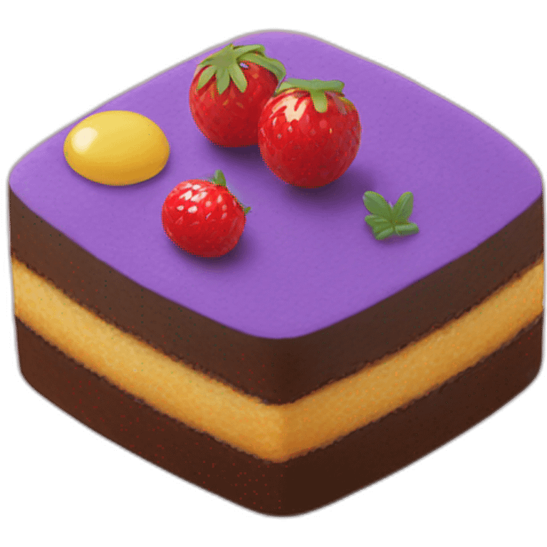 Bento cake emoji