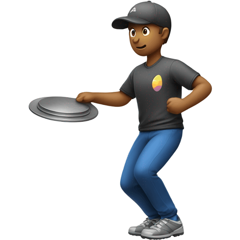 Disc golfer emoji