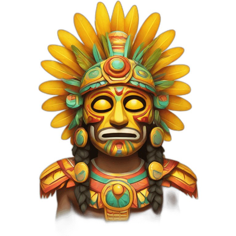 Huitzilopochtli Mexican God and Sun emoji