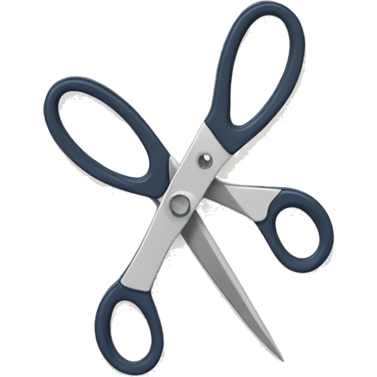 Two pairs of scissors that are open facing one another, but not touching emoji