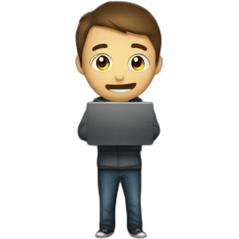 Hacker Man in basement emoji