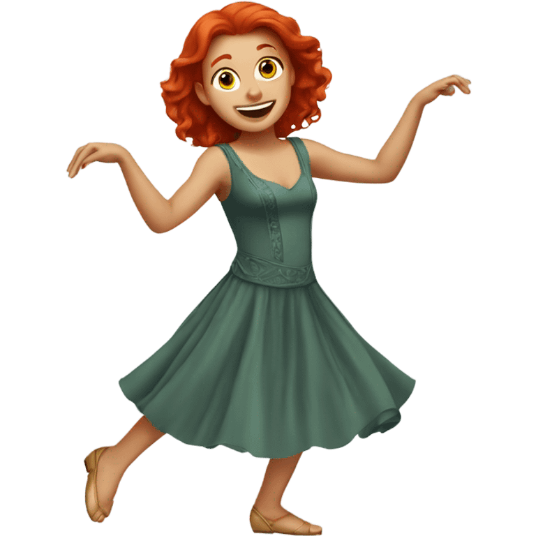 redhead dancing quee emoji