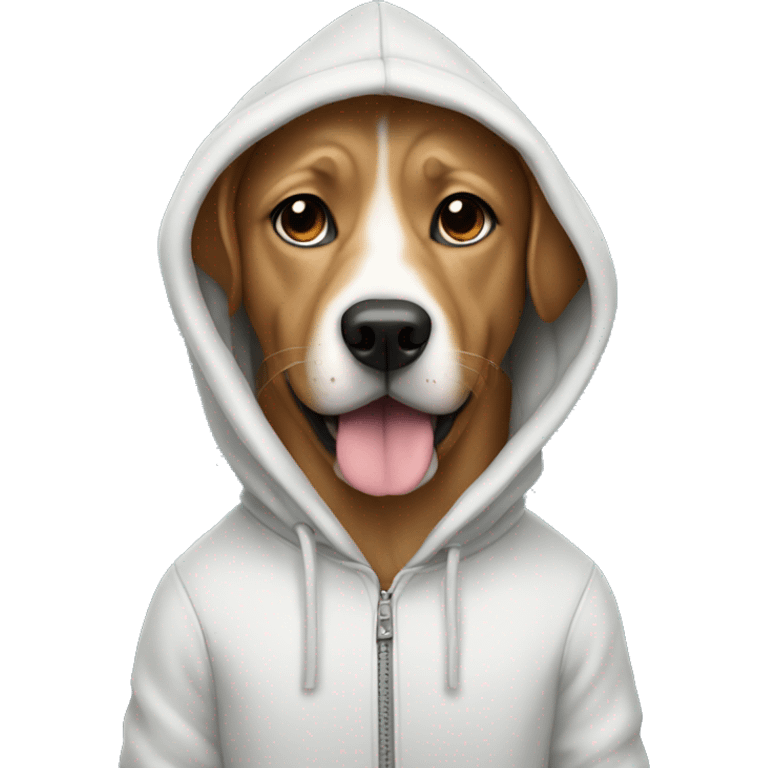 a dog in a hoodie emoji