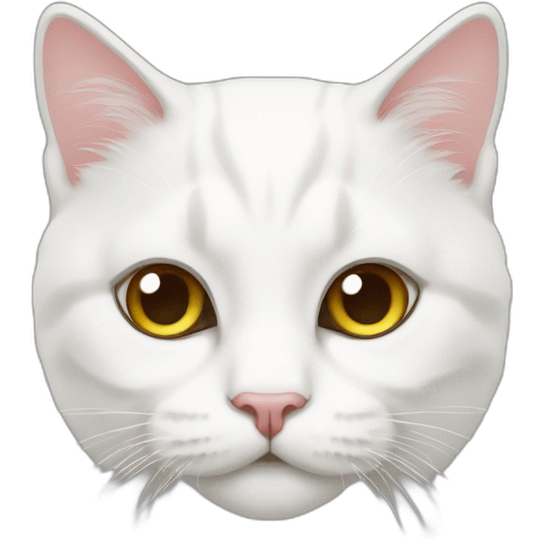 White Scottish cat emoji