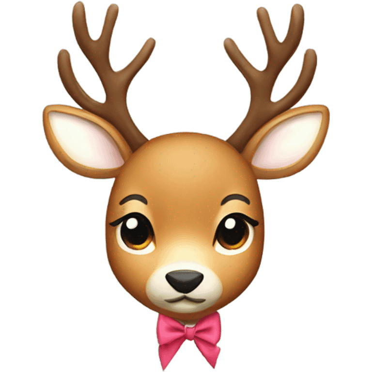 deer with bow emoji