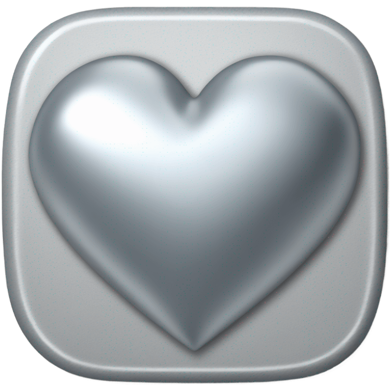 the empty Silver heart emoji