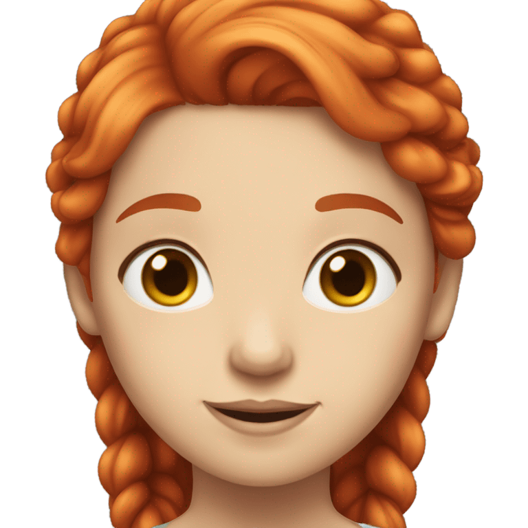 Red haired white girl emoji