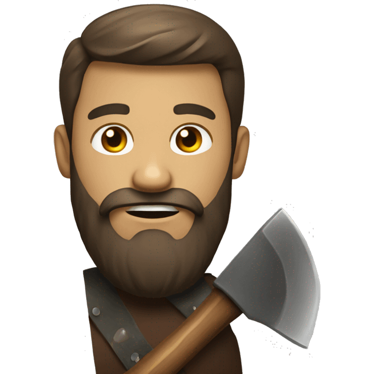 bearded guy with an axe emoji