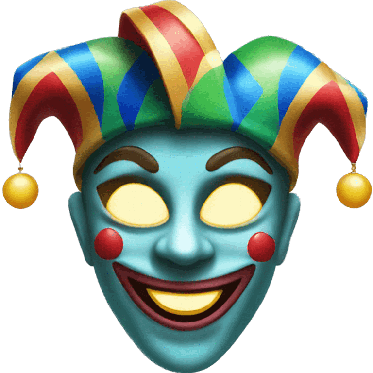 Loving jester mask emoji