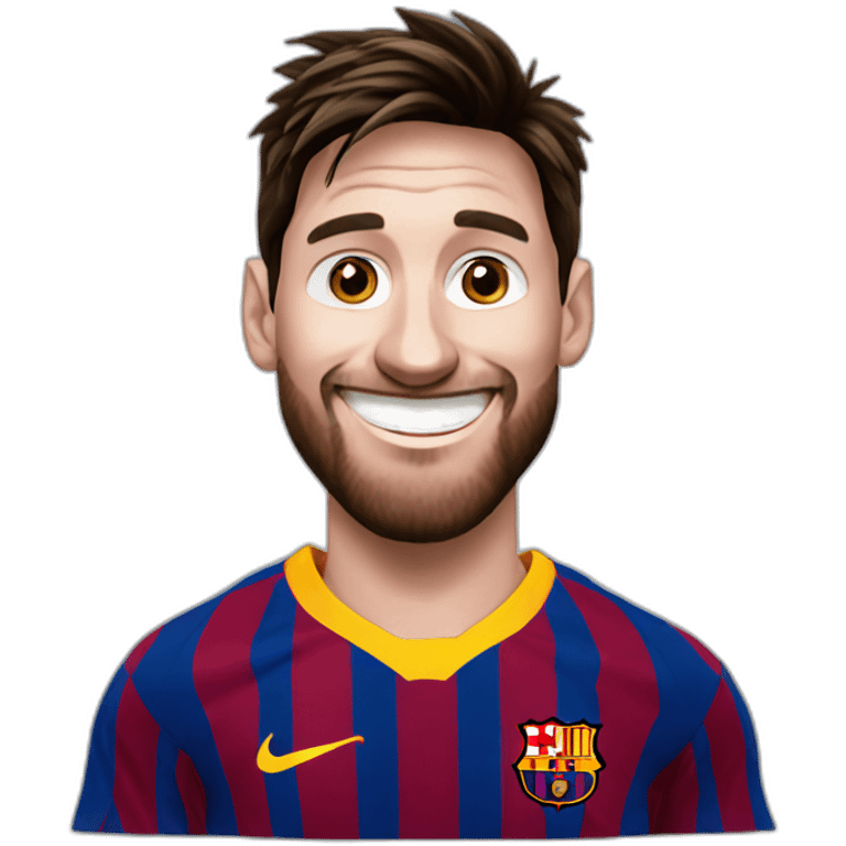 happy messi emoji