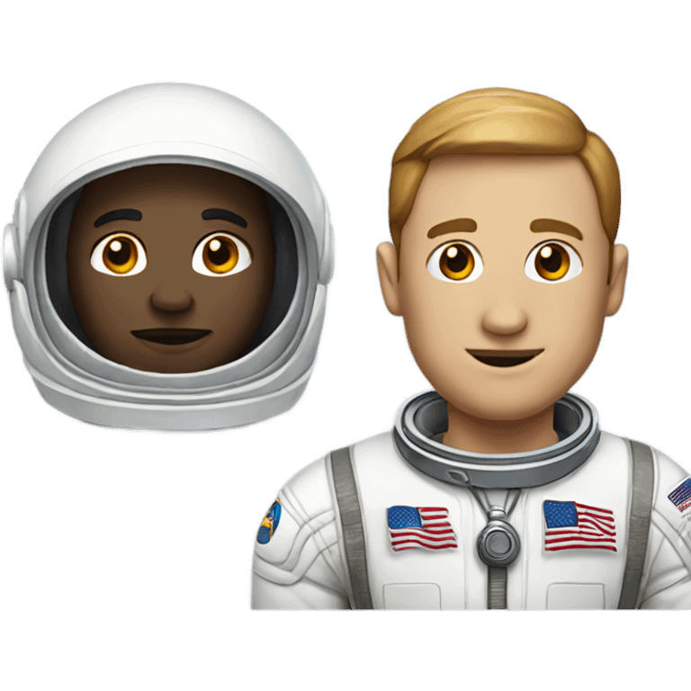 guy with big head  and a astronaut suit emoji