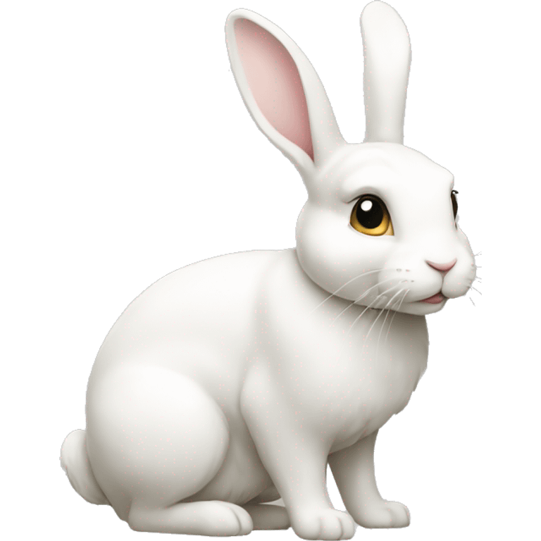 Lapin blanc emoji