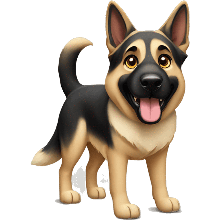 Walking German shepherd and Anatolian shepherd  emoji