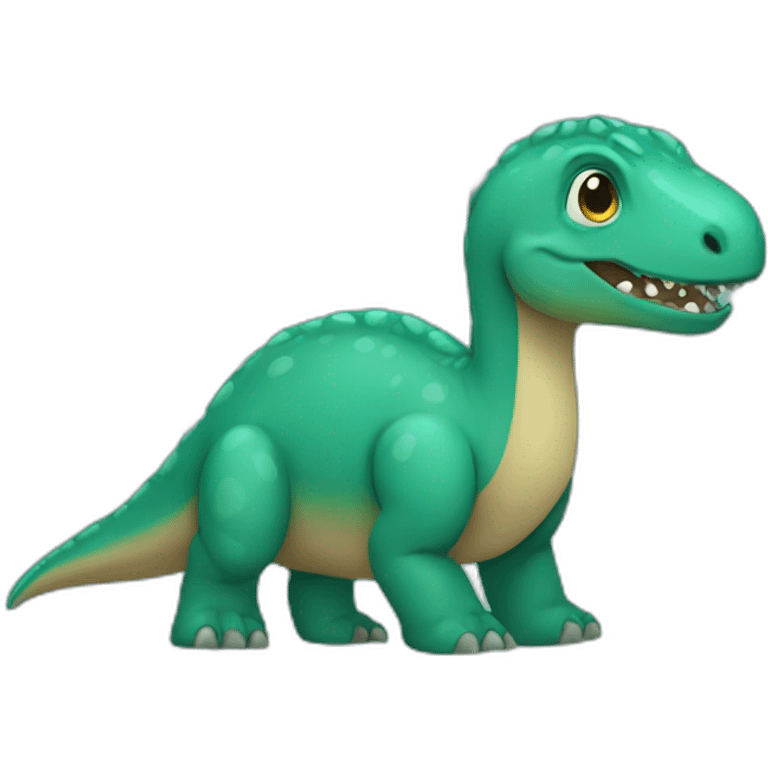 teal circle dinosaur emoji