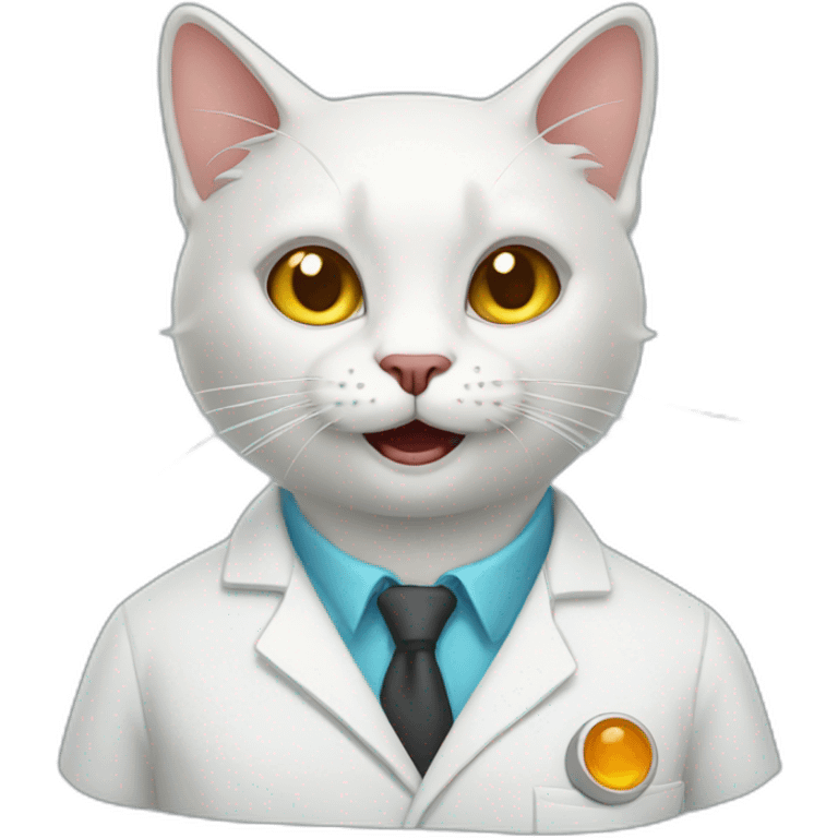 scientist cat gone mad emoji