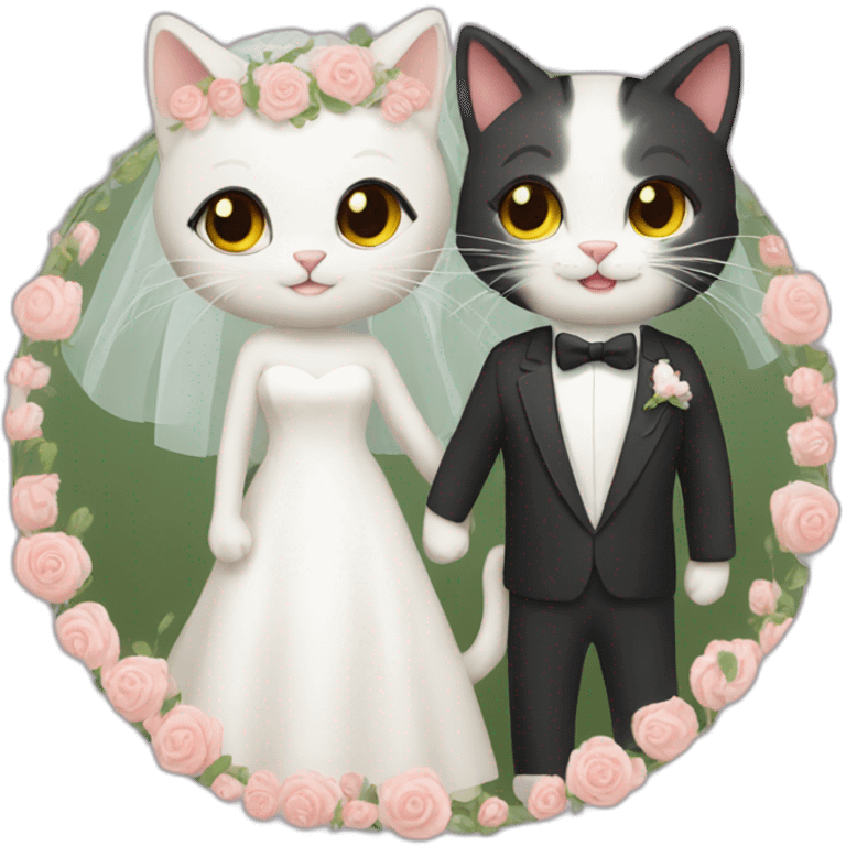 cat wedding emoji