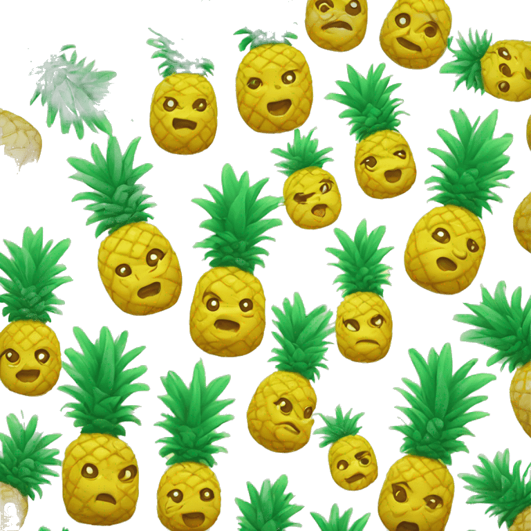 pineapple in love  emoji