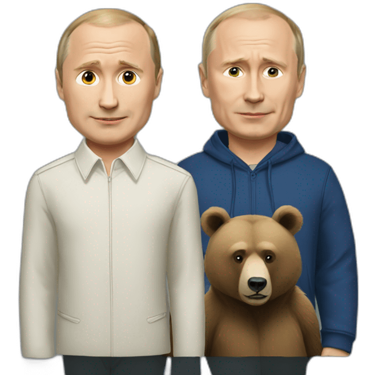 Putin and the Bear emoji