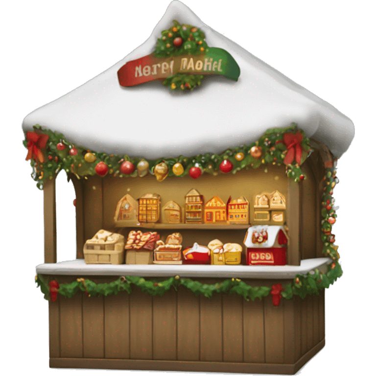 christmas market booth  emoji