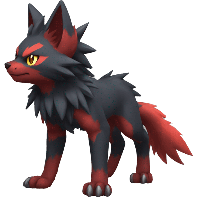 Litten-Zoroark full body emoji