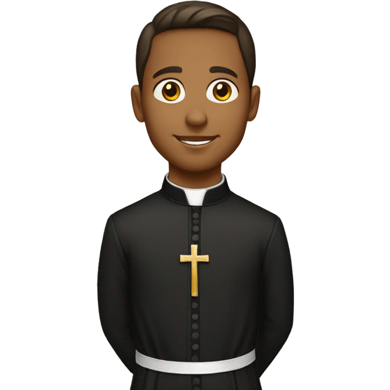 young catholic priest emoji