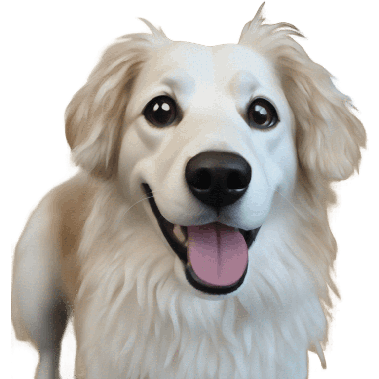 realistic indoor dog portrait emoji