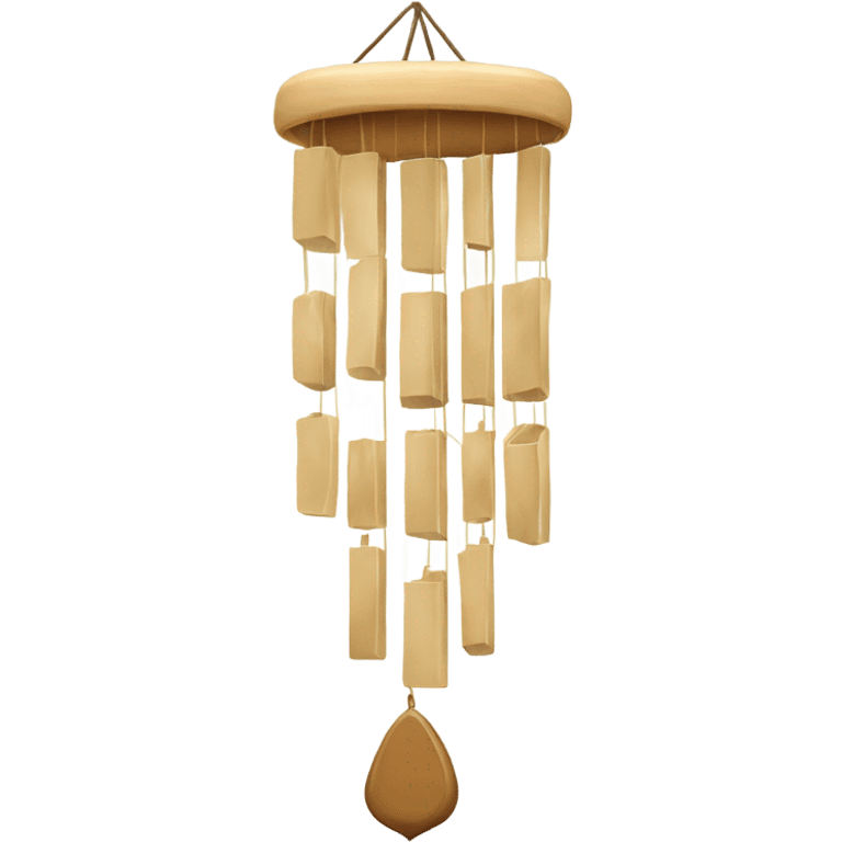 Beige wind chime  emoji