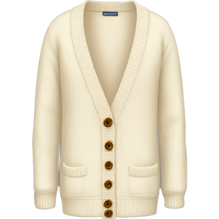 cream colored cardigan emoji