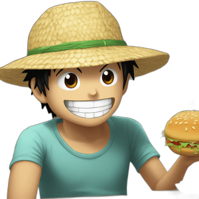 luffy eating massa emoji