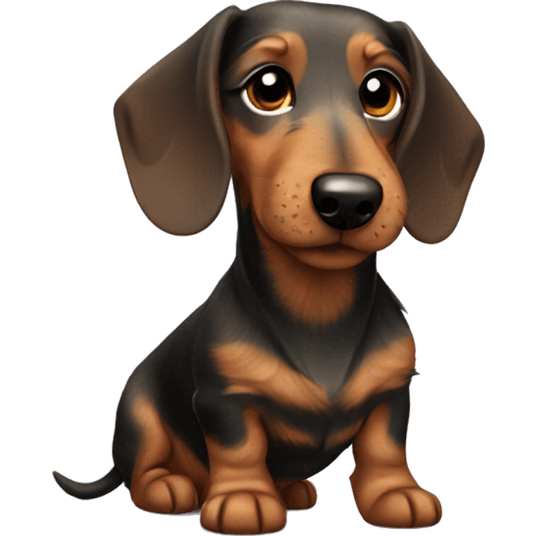 wire haired dachshund emoji