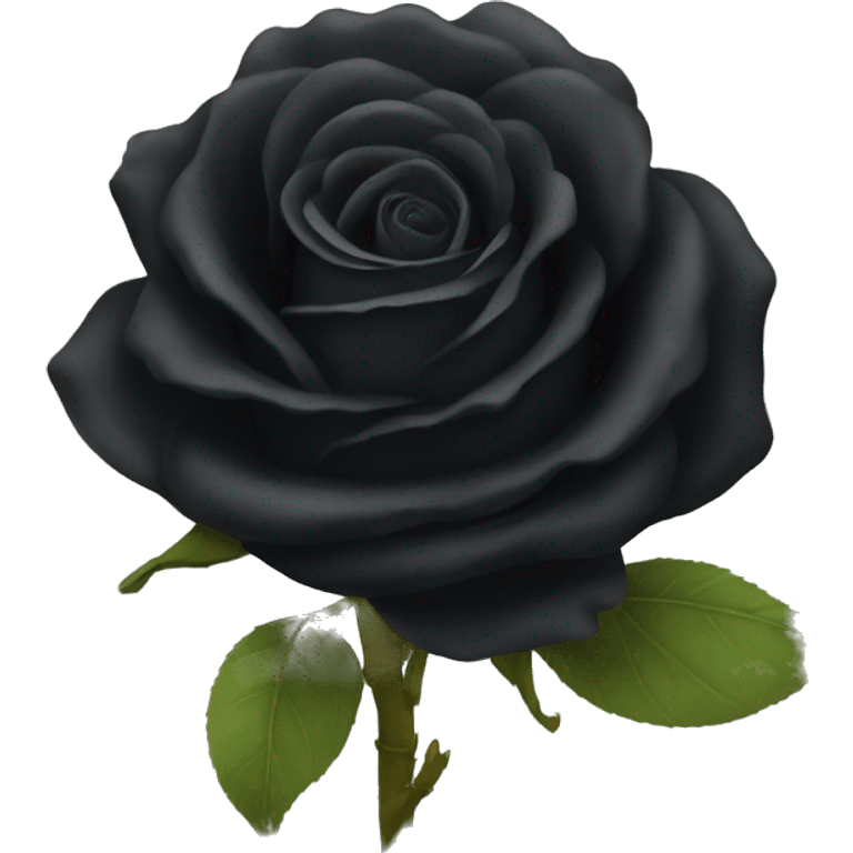 black rose boquet emoji