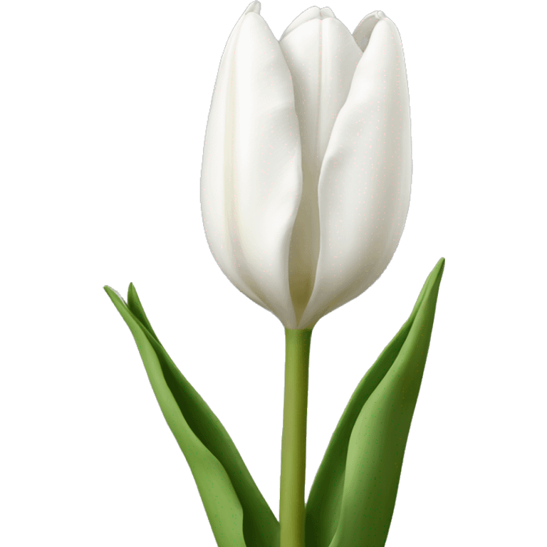 Tulipanes blancos  emoji