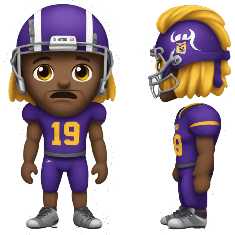 Viking football player  emoji