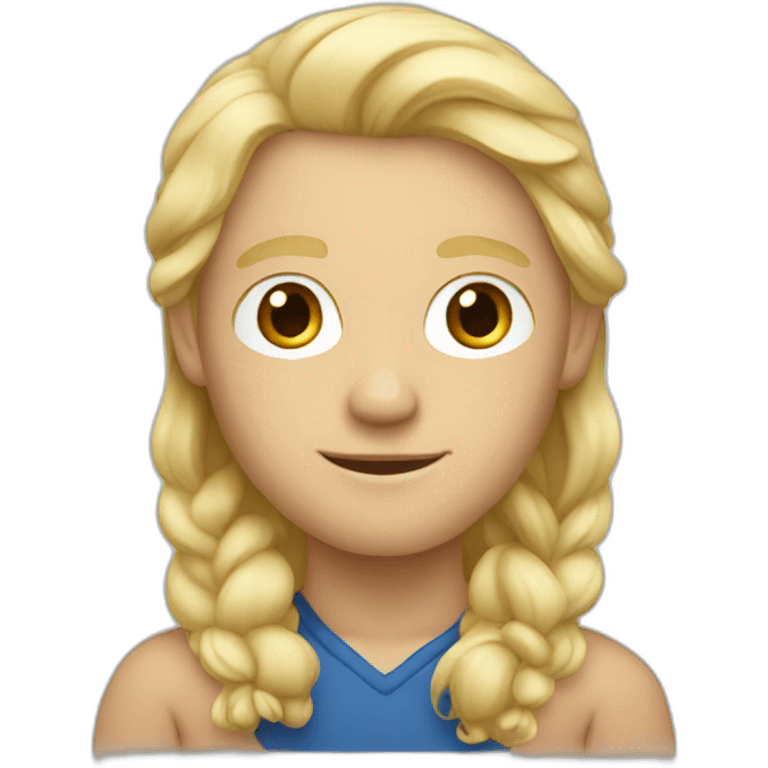 Blonde nordic guy emoji