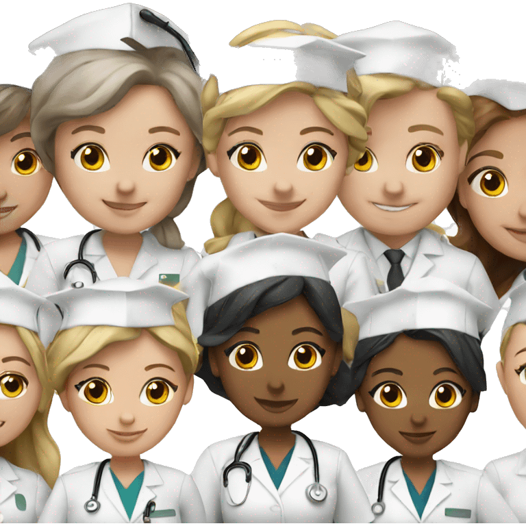 A nurse who Graduated in honor  emoji