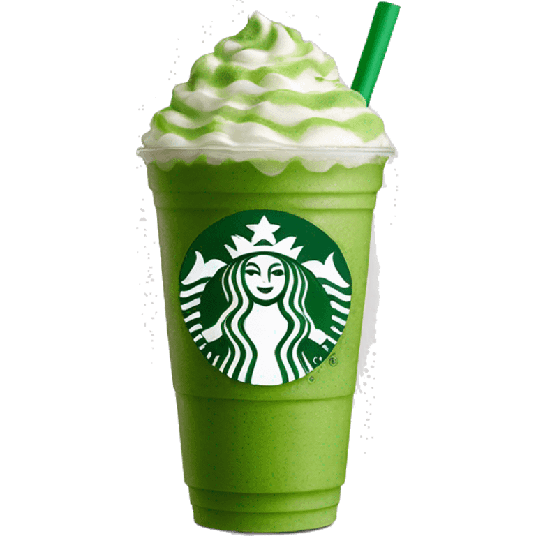 Starbucks matcha frappucino emoji