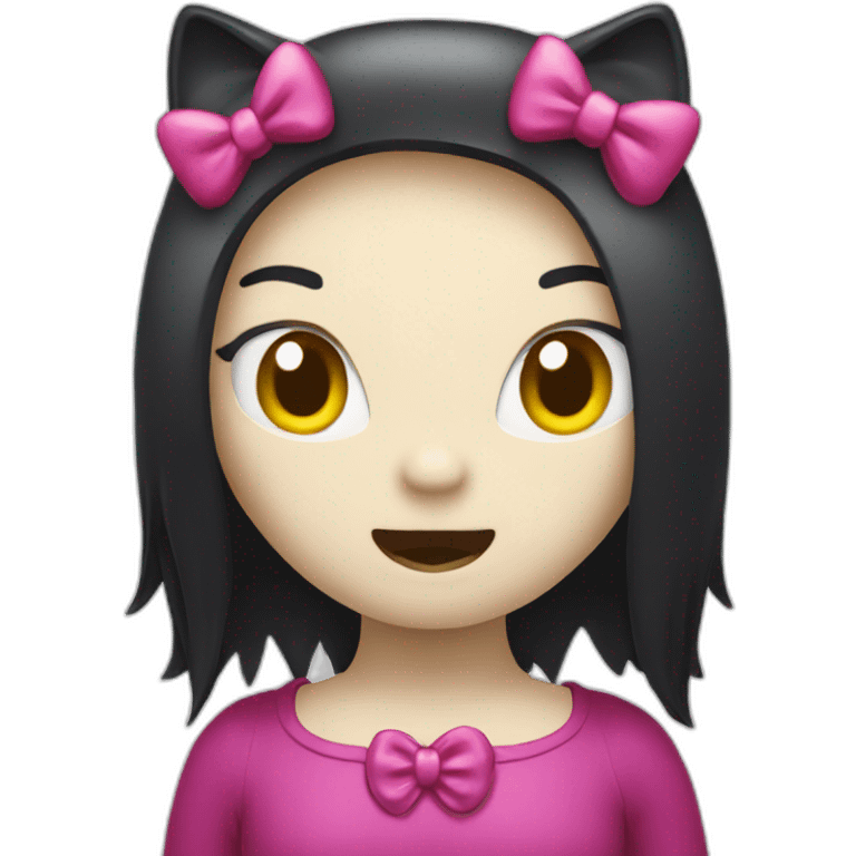 Evil hello kitty emoji