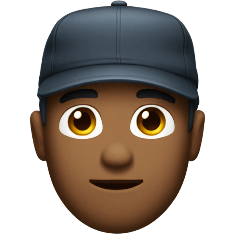 Kyle with a backwards hat on  emoji