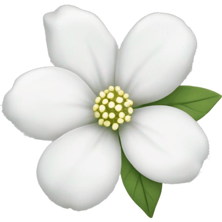 delicate white flower in nature emoji