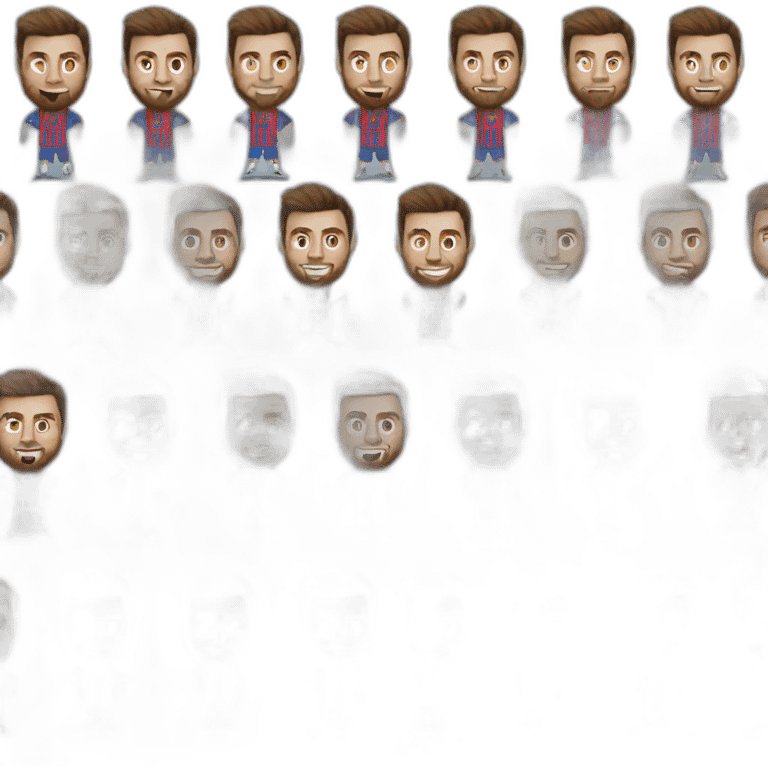 Messi with world cup emoji