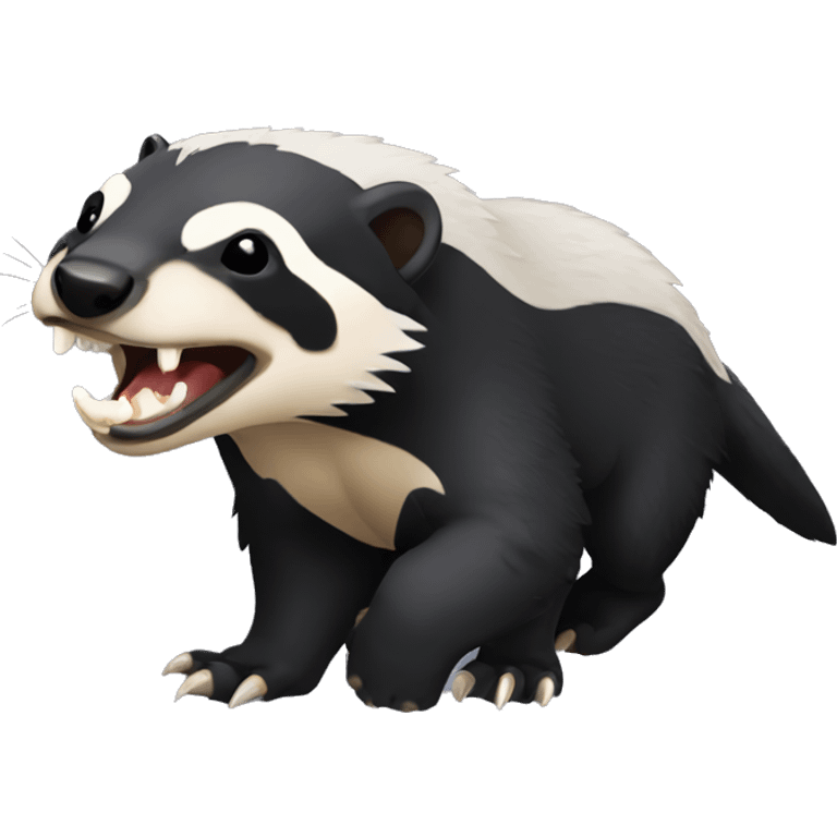 Honey Badger baring teeth emoji