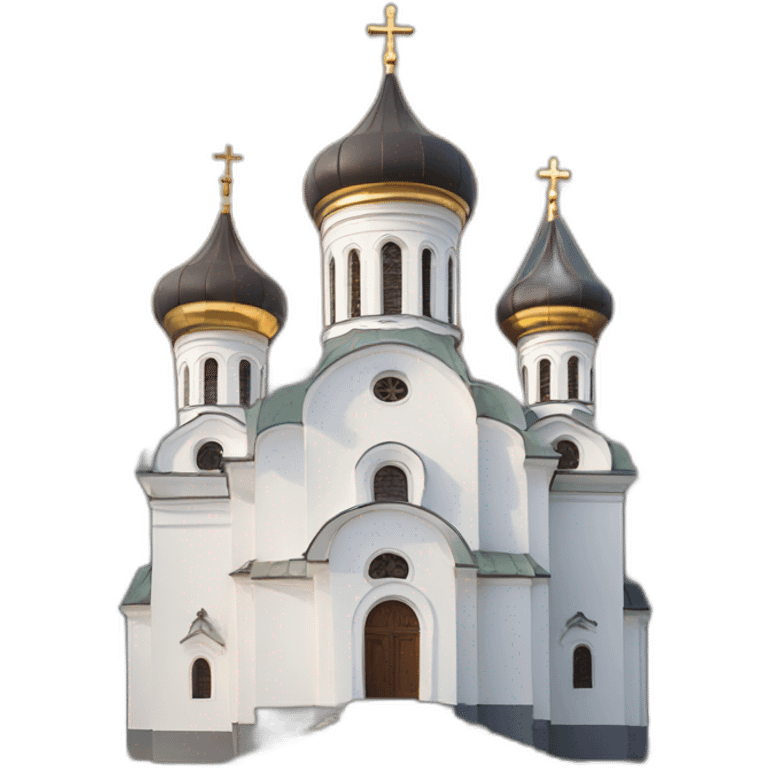 church in russia with orthodox cross emoji